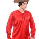 Gothic Frilly Ruffled Pirate Costume Shirt - C1305 [Red]