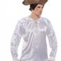 Gothic Frilly Ruffled Pirate Costume Shirt - C1305 [White]