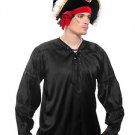 Gothic Frilly Ruffled Pirate Costume Shirt - C1305 [Black]
