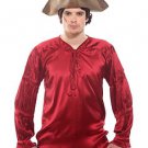 Gothic Frilly Ruffled Pirate Costume Shirt - C1305 [Wine]