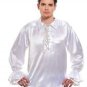 Gothic Frilly Ruffled Pirate Costume Shirt - C1304 [White]