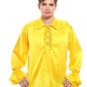Gothic Frilly Ruffled Pirate Costume Shirt - C1304 [Gold]