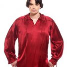 Gothic Frilly Ruffled Pirate Costume Shirt - C1302 [Wine]