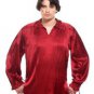 Gothic Frilly Ruffled Pirate Costume Shirt - C1302 [Wine]