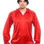Gothic Frilly Ruffled Pirate Costume Shirt - C1302 [Red]
