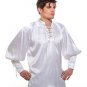 Gothic Frilly Ruffled Pirate Costume Shirt - C1301 [White]