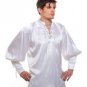Gothic Frilly Ruffled Pirate Costume Shirt - C1301 [White]