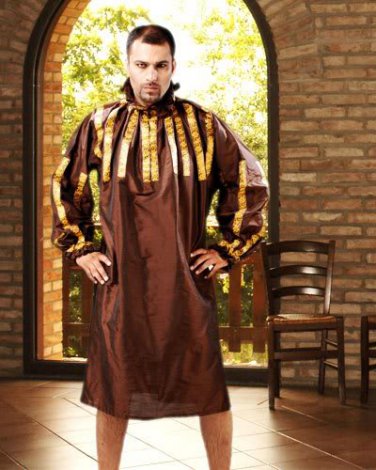Renaissance Gothic Pirate Medieval Silk Smock
