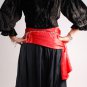 Renaissance Gothic Pirate Skull Scarf Bandana (Black)