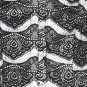 Black Satin Ornamental Fabric Steel Boning Overbust Corset Bustier (Body Waist-28inch)