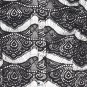 Black Satin Ornamental Fabric Steel Boning Overbust Corset Bustier (Body Waist-30inch)
