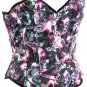 Floral Patches Fabric Steel Boning Overbust Corset - Miracle Corsets (Body Waist-38inch)