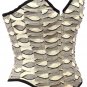Shredded Fabric Cutwork Steel Boning Overbust Corset - Miracle Corsets (Body Waist-26inch)