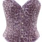 Floral Sequin Fabric Steel Boning Overbust Corset - Miracle Corsets (Body Waist-36inch)