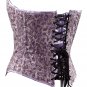 Floral Sequin Fabric Steel Boning Overbust Corset - Miracle Corsets (Body Waist-38inch)