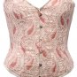Paisley Crochet Steel Boning Overbust Fashion Corset Waist Cincher (Body Waist-24inch)
