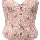 Paisley Crochet Steel Boning Overbust Fashion Corset Waist Cincher (Body Waist-26inch)
