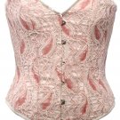 Paisley Crochet Steel Boning Overbust Fashion Corset Waist Cincher (Body Waist-36inch)