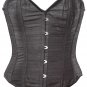Black Silk Steel Boning Overbust Fashion Corset - Miracle Corsets (Body Waist-38inch)