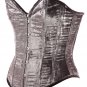 Sand Color Velvet Fabric Steel Boning Overbust Fashion Corset - Miracle Corsets (Body Waist-38inch)