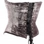 Sand Color Velvet Fabric Steel Boning Overbust Fashion Corset - Miracle Corsets (Body Waist-38inch)