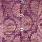 Purple Ethnic Indian Fabric Steel Boning Overbust Fashion Corset (Body Waist-40inch)