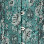 Green Floral Jacquard Fabric Steel Boning Overbust Fashion Corset -(Body Waist-36inch)