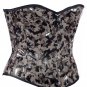 Green Military Print Fabric Steel Boning Overbust Fashion Corset -(Body Waist-26inch)