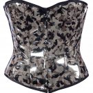 Green Military Print Fabric Steel Boning Overbust Fashion Corset -(Body Waist-40inch)
