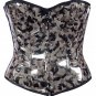 Green Military Print Fabric Steel Boning Overbust Fashion Corset -(Body Waist-40inch)