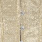 Sparkling Gold Fabric Steel Boning Overbust Fashion Corset - Miracle Corsets (Body Waist-32inch)