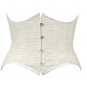 Silver Threadwork Fabric Steel Boning Underbust Fashion Corset - Miracle Corsets (Body Waist-26inch)