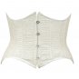 Silver Threadwork Fabric Steel Boning Underbust Fashion Corset - Miracle Corsets (Body Waist-32inch)