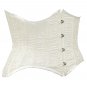 Silver Threadwork Fabric Steel Boning Underbust Fashion Corset - Miracle Corsets (Body Waist-36inch)