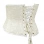 Silver Threadwork Fabric Steel Boning Underbust Fashion Corset - Miracle Corsets (Body Waist-40inch)