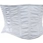 Silver Shimmering Fabric Steel Boning Underbust Fashion Corset Waist Cincher (Body Waist-26inch)