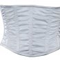 Silver Shimmering Fabric Steel Boning Underbust Fashion Corset Waist Cincher (Body Waist-28inch)