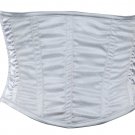 Silver Shimmering Fabric Steel Boning Underbust Fashion Corset Waist Cincher (Body Waist-38inch)