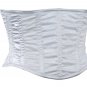 Silver Shimmering Fabric Steel Boning Underbust Fashion Corset Waist Cincher (Body Waist-38inch)