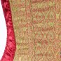 Maroon Brocade Fabric Steel Boning Underbust Fashion Corset Waist Cincher (Body Waist-36inch)