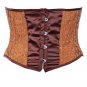 Maroon Borcade Fabric Steel Boning Underbust Fashion Corset Waist Cincher (Body Waist-38inch)