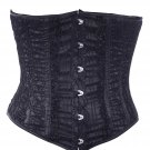Black Net Fabric Steel Boning Underbust Fashion Corset Waist Cincher (Body Waist-26inch)