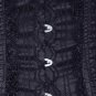 Black Net Fabric Steel Boning Underbust Fashion Corset Waist Cincher (Body Waist-26inch)