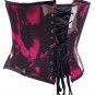 Multi-color Fabric Steel Boning Underbust Fashion Corset Waist Cincher (Body Waist-24inch)
