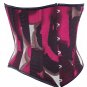Multi-color Fabric Steel Boning Underbust Fashion Corset Waist Cincher (Body Waist-38inch)