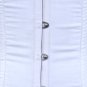 White Fabric Steel Boning Underbust Fashion Corset Waist Cincher -(Body Waist-32inch)