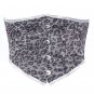 Grey & Silver Shining Fabric Steel Boning Underbust Fashion Corset Waist Cincher (Body Waist-36inch)