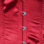 Red Satin Fabric Steel Boning Overbust Fashion Corset Waist Cincher (Body Waist-40inch)