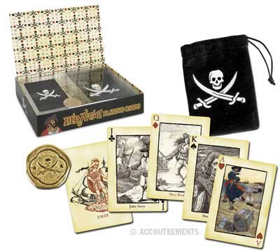 Pirate Playing Card Set with Carry Case and Coin