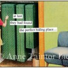 "At Long Last They Had Found the Perfect Hiding Place" Set of 10 Surprise Party Invitations